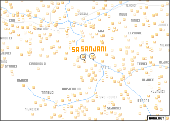 map of Sanjani