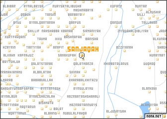map of Sanjaqah