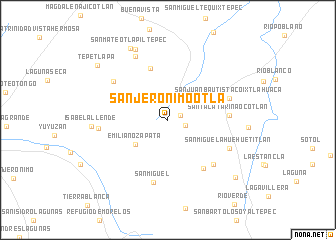 map of San Jerónimo Otla