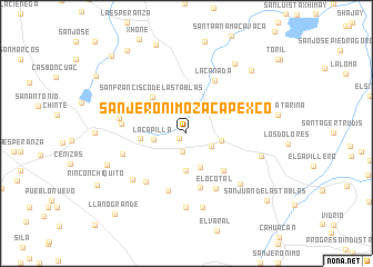map of San Jerónimo Zacapexco