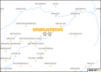 map of San Jerónimo