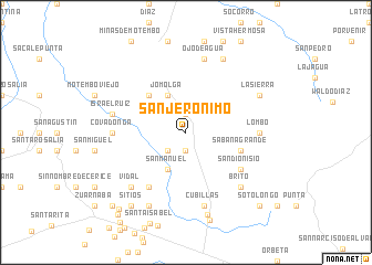 map of San Jerónimo