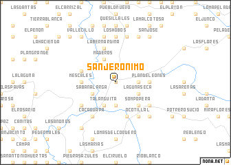 map of San Jerónimo