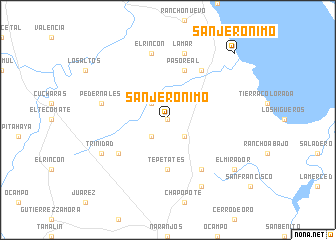 map of San Jerónimo