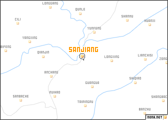 map of Sanjiang