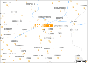 map of Sanjiaochi