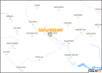map of Sanjiaodian
