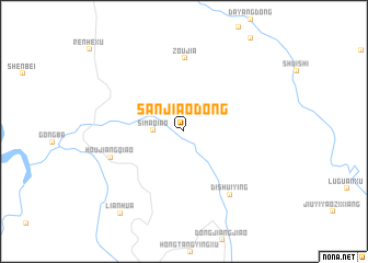 map of Sanjiaodong