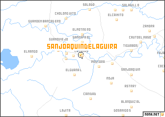 map of San Joaquín de la Güira