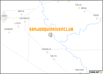 map of San Joaquin River Club
