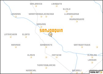 map of San Joaquín