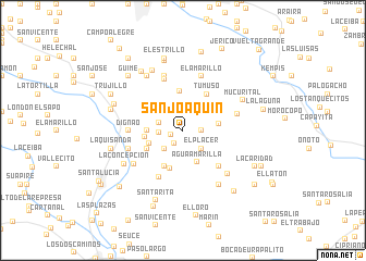 map of San Joaquín