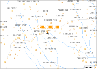 map of San Joaquín