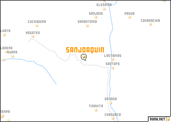 map of San Joaquín