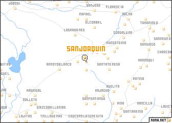 map of San Joaquín