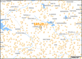 map of Sanjŏl-li