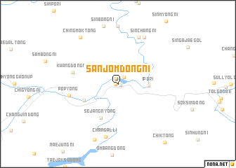 map of Sanjŏmdŏng-ni