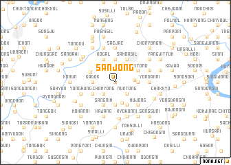 map of Sanjŏng