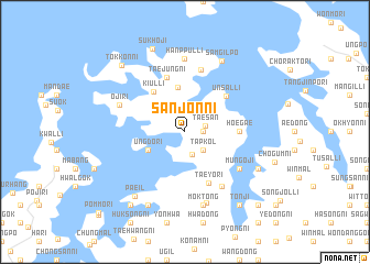 map of Sanjŏn-ni
