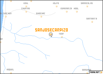 map of San José Carpizo