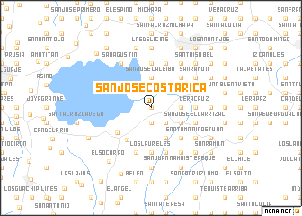 map of San José Costa Rica