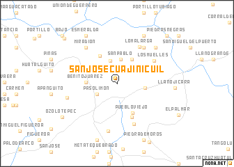 map of San José Cuajinicuil