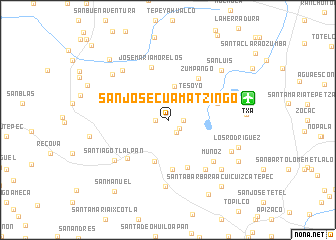 map of San José Cuamatzingo