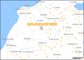 map of San José de Acaboa
