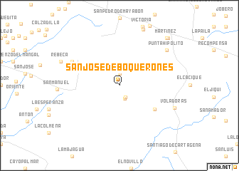 map of San José de Boquerones