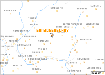 map of San José de Chuy