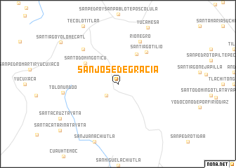 map of San José de Gracia