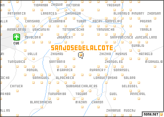 map of San José del Alcote