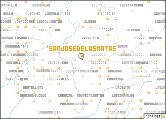 map of San José de Las Matas