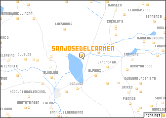 map of San José del Carmen