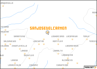 map of San José del Carmen