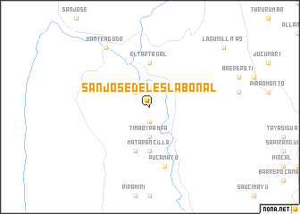 map of San José del Eslabonal