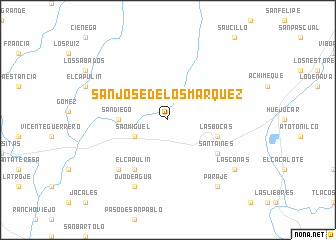 map of San José de los Márquez