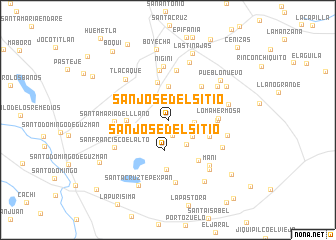 map of San José del Sitio
