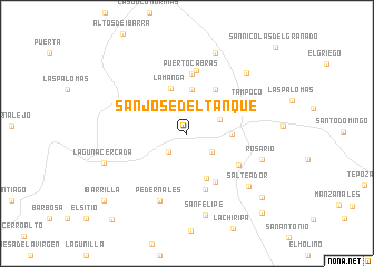 map of San José del Tanque