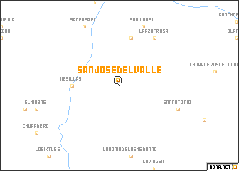 map of San José del Valle