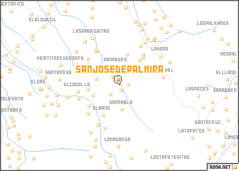 map of San José de Palmira