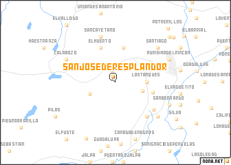 map of San José de Resplandor