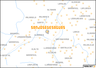 map of San José de Saguas