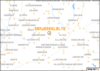 map of San José El Alto