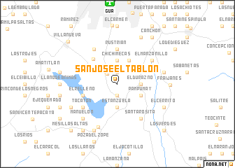 map of San José El Tablón