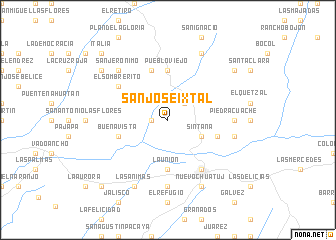 map of San José Ixtal