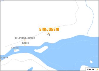 map of San José-mí