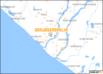map of San José Morelia