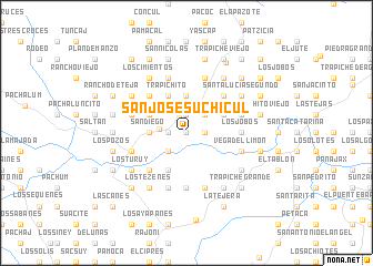 map of San José Suchicul