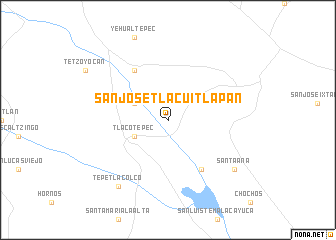 map of San José Tlacuitlapan